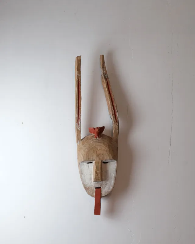 Mask with red bird